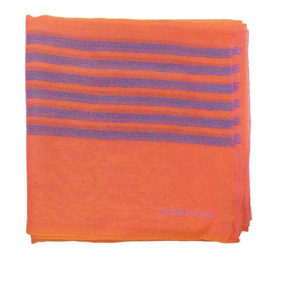 HERMES Blue Silk Scarf